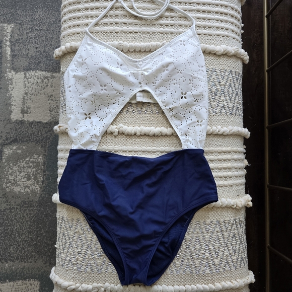 Lord & Taylor: Design Lab cut-out one-peice with eyelet top - Picture 4 of 15